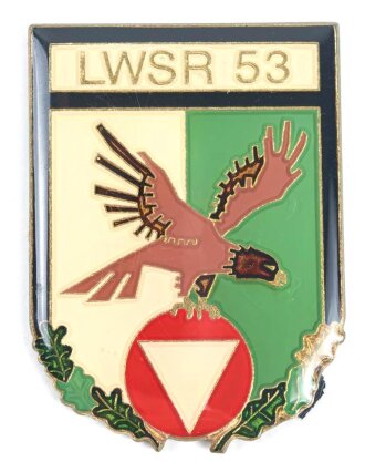 Österreich, Truppenkörperabzeichen "Landwehrstammregiment 53", Maße 35 x 50mm, ohne Nadel