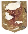 Österreich, Truppenkörperabzeichen "Panzerbataillon 4 der Gruppe II", Maße 45 x 55mm, Klebereste rückseitig, ohne Nadel