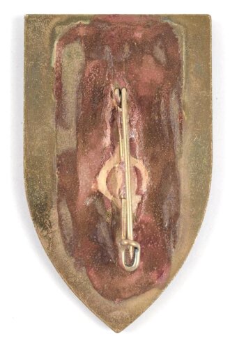 Österreich, Truppenkörperabzeichen "Jägerregiment 2", Maße 40 x 65mm, Rückseitig Klebereste