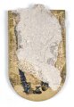 Österreich, Truppenkörperabzeichen "Fliegerabwehrregiment 1", Maße 40 x 65mm, rückseitige Klebereste, Ohne Nadel