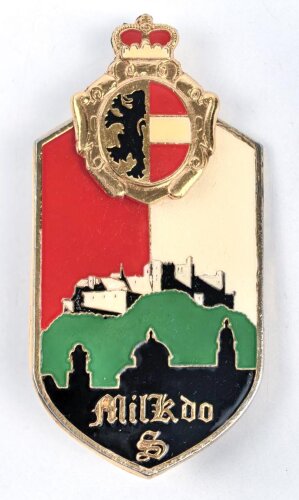 Österreich, Truppenkörperabzeichen "Militärkommando Salzburg", Maße 40 x 75mm