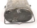 1. Weltkrieg, Kochgeschirr ohne Deckel " R. M. B. 15"  Originallack, Eisen