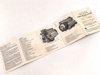 Junkers Flugmotor "Jumo 211 B/D und G/H - Baureihe 1" Auszug aus dem Motorenhandbuch, 6. Ausgabe datiert 1941, gelocht