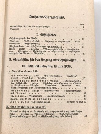 Polizei III.Reich "Waffentechnischer Leitfaden für die Ordnungspolizei" 436 Seiten, datiert 1940, gebraucht