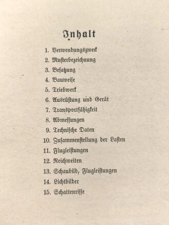 "Kennblatt für das Flugzeugmuster Bü 181 Baureihe B" datiert 1942, DIN A4, gelocht