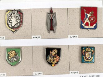 Belgien, Sammlung verschiedener Abzeichen