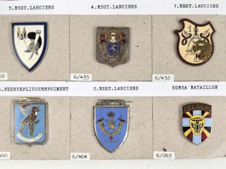 Belgien, Sammlung verschiedener Abzeichen