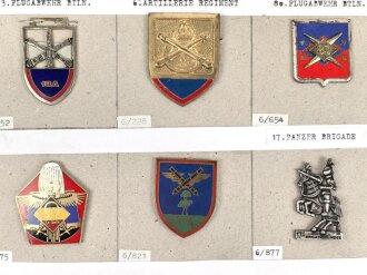 Belgien, Sammlung verschiedener Abzeichen