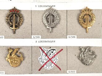 Belgien, Sammlung verschiedener Barettabzeichen