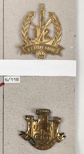 Belgien, Sammlung verschiedener Barettabzeichen