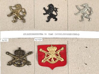 Belgien, Sammlung verschiedener Barettabzeichen