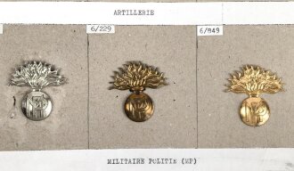 Belgien, Sammlung verschiedener Barettabzeichen