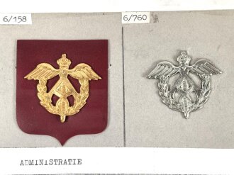 Belgien, Sammlung verschiedener Barettabzeichen