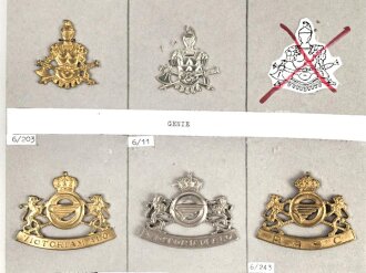 Belgien, Sammlung verschiedener Barettabzeichen