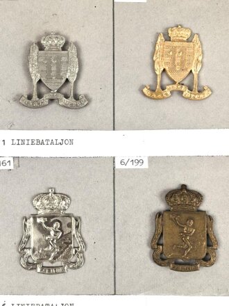 Belgien, Sammlung verschiedener Barettabzeichen