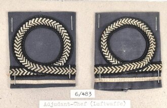 Belgien, Sammlung Rangabzeichen Luftwaffe, auf Karton...