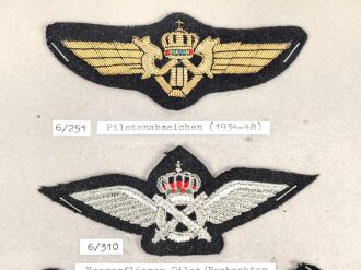 Belgien, Sammlung Rangabzeichen und Mützenabzeichen...