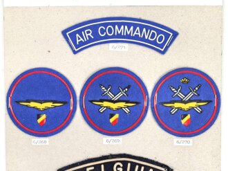 Belgien, Sammlung Ärmelabzeichen Luftwaffe, auf...