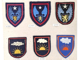 Belgien, Sammlung Ärmelabzeichen Luftwaffe, auf...