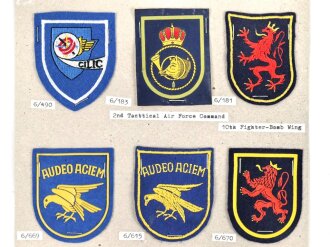 Belgien, Sammlung Ärmelabzeichen Luftwaffe, auf...