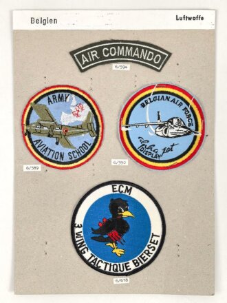 Belgien, Sammlung Ärmelabzeichen Luftwaffe, auf...