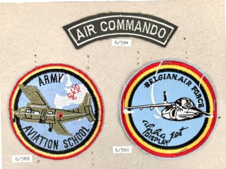 Belgien, Sammlung Ärmelabzeichen Luftwaffe, auf...