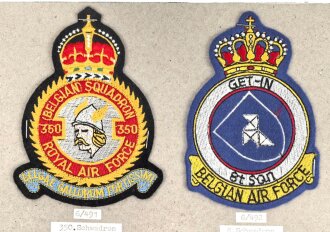 Belgien, Sammlung Ärmelabzeichen Luftwaffe, auf...