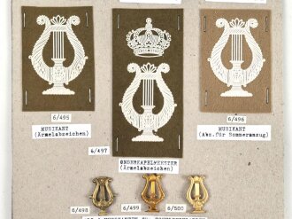 Belgien, Sammlung Ärmelabzeichen, auf Karton getackert