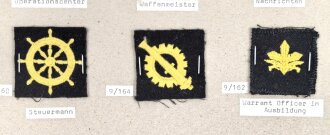 Finnland, Sammlung Truppenabzeichen der Marine, auf Karton getackert