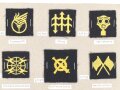 Finnland, Sammlung Truppenabzeichen der Marine, auf Karton getackert