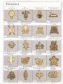 Finnland, Sammlung Barettabzeichen, auf Karton