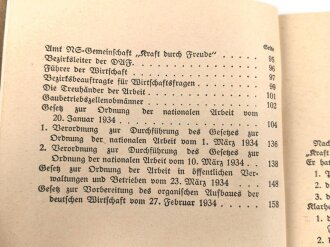 Organisation der Deutschen Arbeitsfront und der NS Gemeinschaft KDF. 159 Seiten, DIN A6