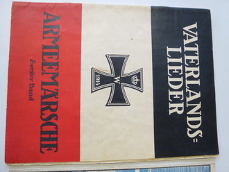 3 Stück Liederbücher 1.Weltkrieg, DIN A4, alle komplett