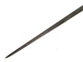 Großbritannien, Tüllenbajonett Modell 1876 vermutlich für Martini Henry  Gesamtlänge 62,5 cm, 3-Kantklinge, Tüllendurchmesser 16mm, ungereinigt