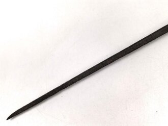Bayern, Tüllenbajonett Podewils, Dreikantklinge Modell 1858 für Gewehr Podewils , Linder Braunmühl  , ungereinigt, Länge 60,5 cm, Tülleninnendurchmesser ca 20mm,
