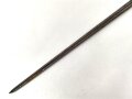 Frankreich, Tüllenbajonett Modell 1866/74 modifiziert für Carabine de gendarmerie a cheval, Sperring fehlt,  Länge 57,5 cm, Tüllenlänge 6 cm , ungereinigt