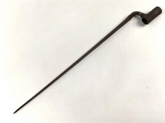 Preussen, Tüllenbajonett ,  Modell 1841,  Dreikantklinge ,Länge 55,2 cm, Tüllendurchmesser 21 mm, Tüllenlänge 54 mm, Sperring fehlt, ungereinigt