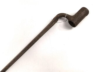 Preussen, Tüllenbajonett ,  Modell 1841,  Dreikantklinge ,Länge 55,2 cm, Tüllendurchmesser 21 mm, Tüllenlänge 54 mm, Sperring fehlt, ungereinigt