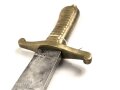 Sachsen , Faschinenmesser 1849 ohne Scheide,Truppenstempel auf Parierstange, Hersteller P.D.L. Königskrone auf Parierstangenende,