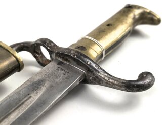 Kaiserreich, Preussen, Seitengewehr Modell 1871 , Suhler Herstellermarke , W74, Abnahmestempel,
