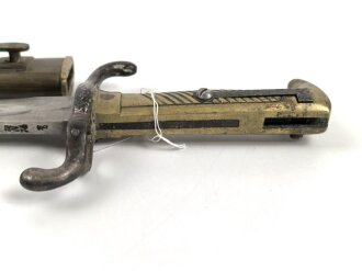 Kaiserreich, Preussen, Seitengewehr Modell 1871 , Suhler Herstellermarke , W74, Abnahmestempel,