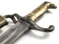 Kaiserreich, Preussen, Seitengewehr Modell 1871 , Suhler Herstellermarke , W74, Abnahmestempel,