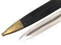 Württemberg, Pionierfaschinenmesser Modell 1871, mit Klinge älterer Ausführung, Hersteller FA Hermes Solingen, Klingenlänge 44,8 cm, Gesamtlänge mit Scheide 58 cm, Truppenstempel, Abnahmestempel 97 W, die Scheidenbeschläge gereinigt