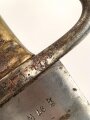 Württemberg, Pionierfaschinenmesser Modell 1871, mit Klinge älterer Ausführung, Hersteller FA Hermes Solingen, Klingenlänge 44,8 cm, Gesamtlänge mit Scheide 58 cm, Truppenstempel, Abnahmestempel 97 W, die Scheidenbeschläge gereinigt