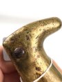 Württemberg, Pionierfaschinenmesser Modell 1871, mit Klinge älterer Ausführung, Hersteller FA Hermes Solingen, Klingenlänge 44,8 cm, Gesamtlänge mit Scheide 58 cm, Truppenstempel, Abnahmestempel 97 W, die Scheidenbeschläge gereinigt