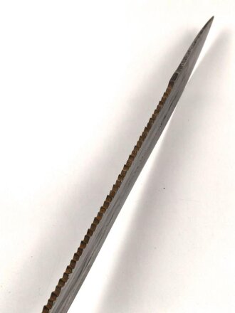 Kaiserreich, Pionier Faschinenmesser Modell 1871 mit Sägerücken, ohne Scheide, gereinigt, keine Markierungen erkennbar, Gesamtlänge 60,5 cm
