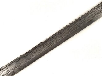 Kaiserreich, Pionier Faschinenmesser Modell 1871 mit Sägerücken, ohne Scheide, gereinigt, keine Markierungen erkennbar, Gesamtlänge 60,5 cm