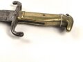 Kaiserreich, Pionier Faschinenmesser Modell 1871 mit Sägerücken, ohne Scheide, gereinigt, keine Markierungen erkennbar, Gesamtlänge 60,5 cm