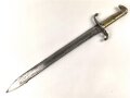 Kaiserreich, Pionier Faschinenmesser Modell 1871 mit Sägerücken, ohne Scheide, gereinigt, keine Markierungen erkennbar, Gesamtlänge 60,5 cm