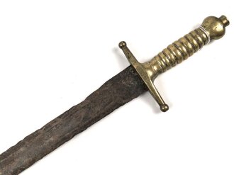 Württemberg, Hirschfänger zur Scharfschützenbüchse System Wild Modell 1846 , ohne Scheide, Klinge stark korrodiert, ungereinigt